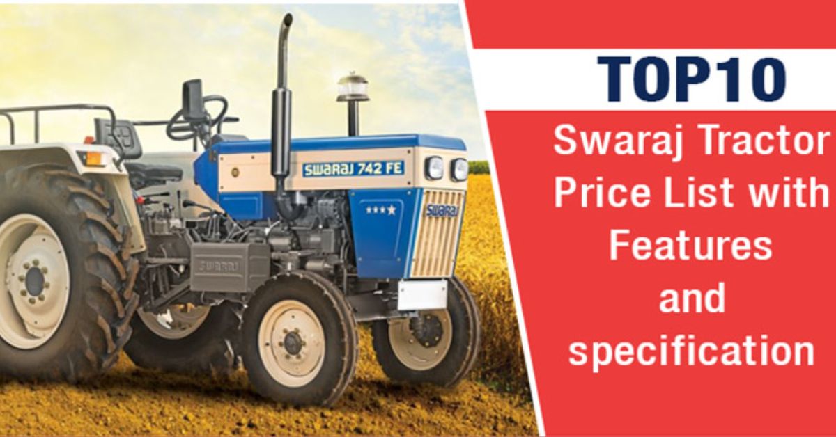 Top 10 Swaraj Tractor Price List